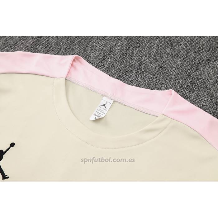 Chandal del Paris Saint-Germain Jordan Manga Corta 2024-2025 Amarillo - Pantalon Corto